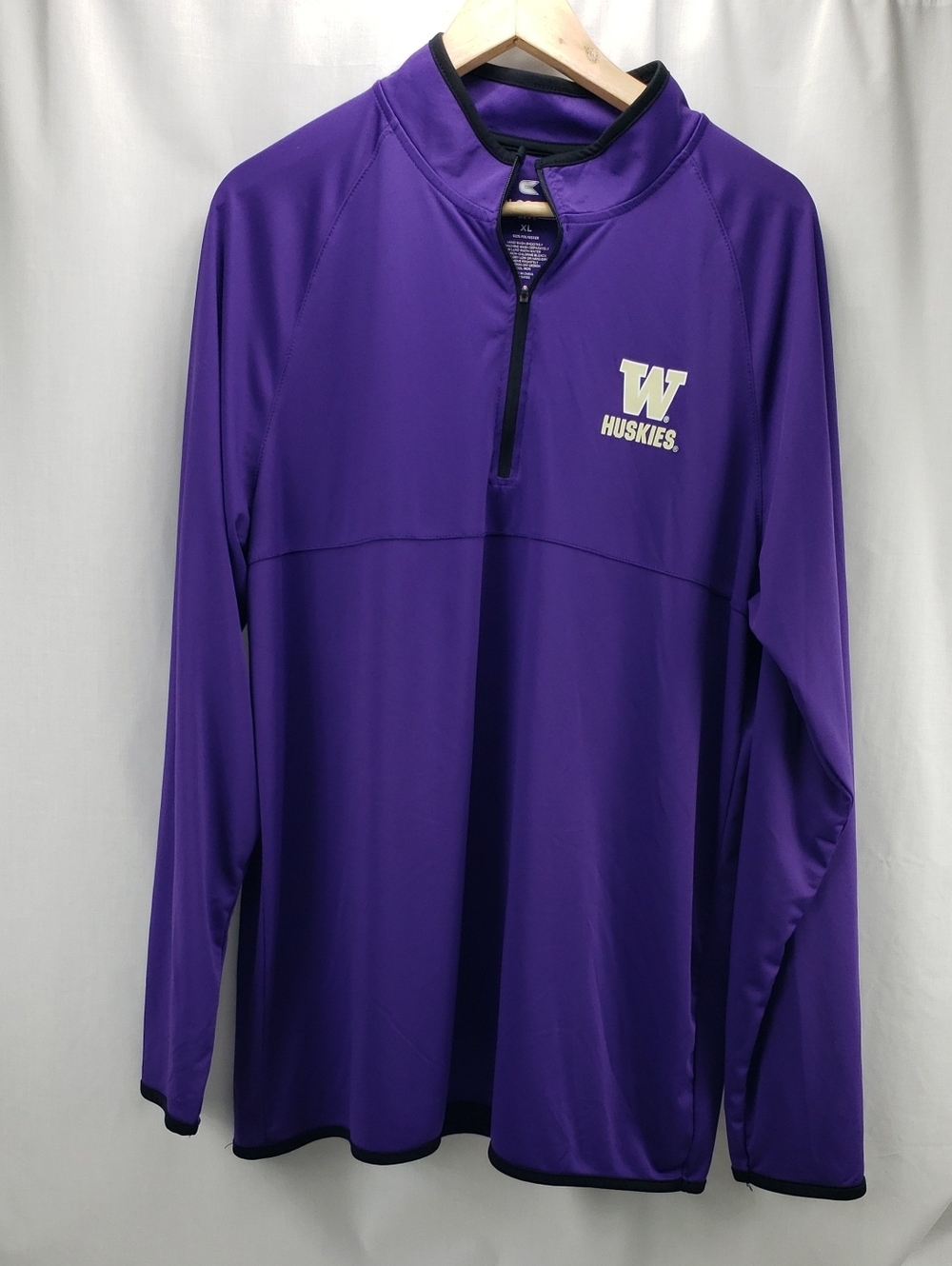 University of Washington UW Huskies Colosseum 1/4 Zip Pullover Purple Men's XL